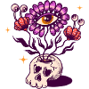 Skull vase