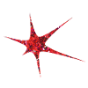 Red Glitter Starburst Sparkle