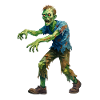 Gaunt Aquarell Zombie - Halloween