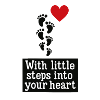 With small steps into your heart ❤️