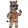Cool Gingerbread Man Zebra Cloven-hoofed Christmas