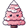 Chibi Pink Snowy Tree