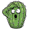 Cactus Panic Cartoon