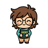 Little physics hero with book