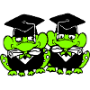 2 grenouilles diplômées du lycée