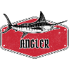 Angler Fish USA Design Red