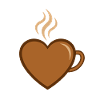 Coffee Heart Artwork Caffeine Lover