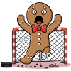 Christmas Hockey Cartoon -Hockey