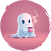 Coffee Ghost – Cozy Halloween Shirt