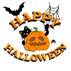 Halloween Kürbis Rundlogo