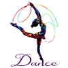 Dance poet in rainbow light