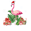 flamingo christmas