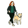 Margarita with Akita