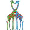 Giraffe heart with polka dots