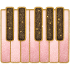 Glitter Pink Keyboard | Playing the piano