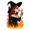 Witch in Flames – Gothic Halloween