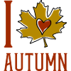 Autumn Leaf Heart Motif