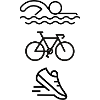Triathlon - swimming, cycling, running!