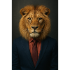 Lion in a suit