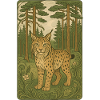Polnischer Luchs im Waldvolksstil