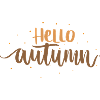 hello_autumn lettering - Home & Living Design 🍂