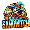 Sandwitch Witch Cartoon Haloween Art