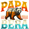 Papa Bear Retro Style, Fathers 