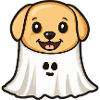 Golden Retriever Dog Halloween Ghost