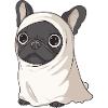 French Buldog Dog Halloween Ghost