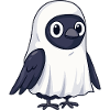 Raven Crow Halloween Ghost