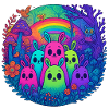 Neon Monster Friends