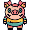 Schwein Halloween Zombie