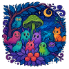 Neon Monster Family and Friends