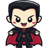 Vampire Halloween Cute Comic