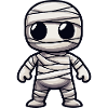 Mummy Halloween Cute Comic