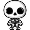 Skeleton Halloween Comic