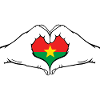 Drapeau du Burkina Faso Cœur
