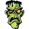 Halloween Monster, Zombie, Head