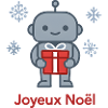 Robot de Noël au Cadeau Rouge