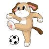 Dog Soccer Player Soccer