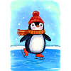 Little Penguin Skate Skater