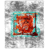 Rust square on grey texture