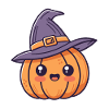 Kawaii Witch Pumpkin