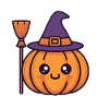 Pumpkin Witch Smile
