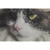 Pixel Cat Mosaic Portrait