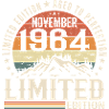 Novembre 1964 Anniversaire Rétro Unique