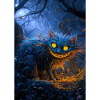 Moonlit Blue Cheshire Cat