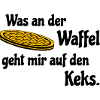 Waffel auf Keks