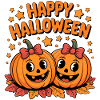 Pumpkin Joy Happy Halloween Duo