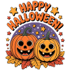 Cartoon Pumpkin Friends Halloween